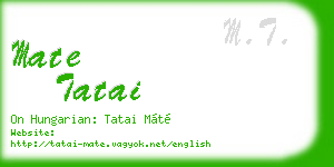 mate tatai business card